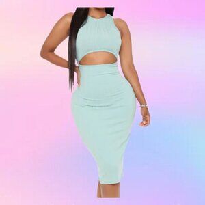 Women's Fashion Nova Best Of Me Midi Dress - Mint Size Large